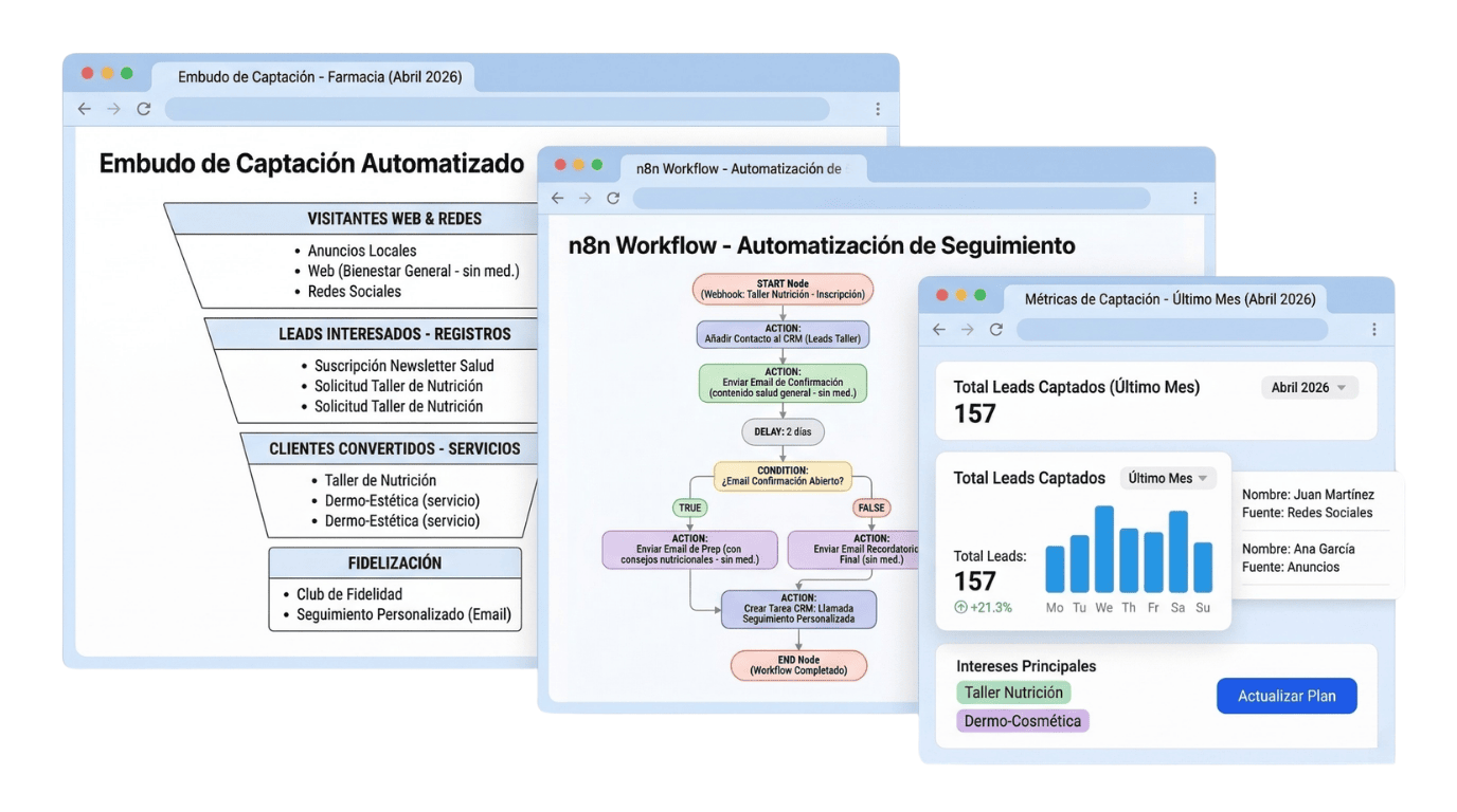 Automatizar la captación, seguimiento y comunicación